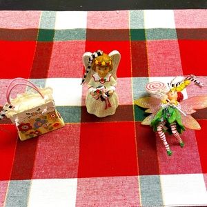 Group of 3 Mary Engelbreit ornaments.